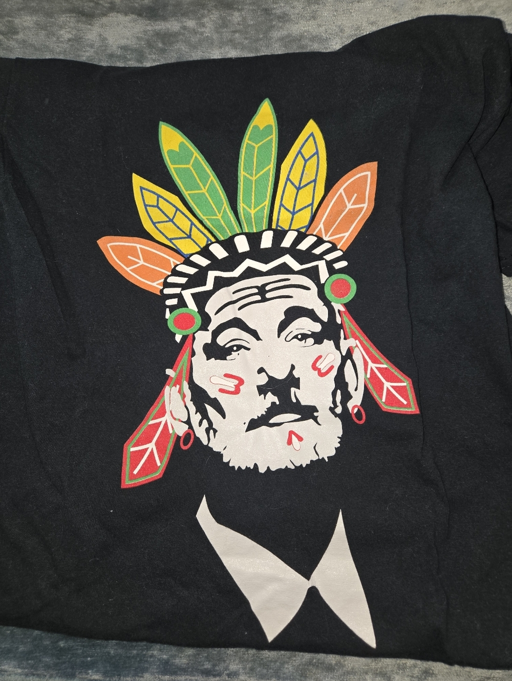 Iconic Bill Murray With Native American Feathered Headdress T-shirt